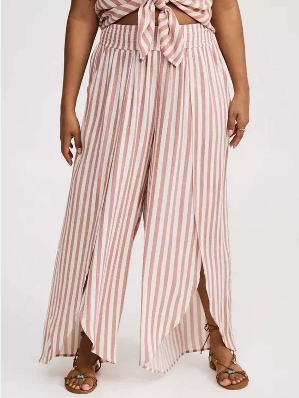 Torrid Mid-Rise Pull-On Open-Leg Pant